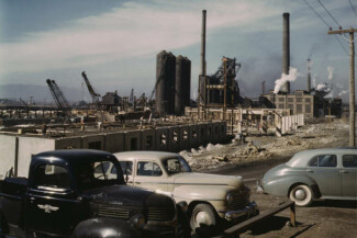 74. Строительство нового сталелитейного завода Columbia Steel Co., Женева, Юта, 1942 г. / Андреас Фейнингер