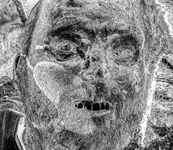 29. Portrait of a dead Russian soldier. Ukraine, 2022.