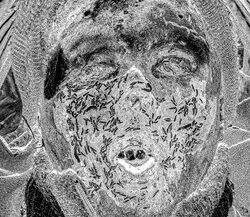 50. Portrait of a dead Russian soldier. Ukraine, 2022.