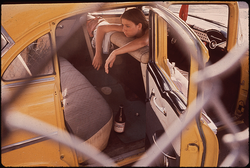 28. Teenager in Second Ward, Chicano Neighborhood, El Paso, Texas 06/1972. Photographer: Danny Lyon