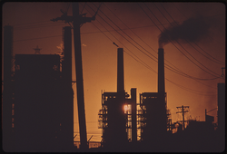39. Oil Refinery in the Sunset 02/1973. Photographer: John Vachon