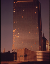 11. The John Hancock Building, Conceived as a Bright Windowed Dream of a Skyscraper, Has Become a Broken Windowed Nightmare 01/1973. Photographer: Ernst Halberstadt