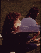 67. The Common, and, behind It, the Landscaped Public Gardens Provide Rest and Recreation in Metropolitan Boston. The Young Lady Is Amplifying the Sun's Rays to Speed a Suntan 04/1973. Photographer: Ernst Halberstadt