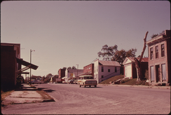 29. View of the Main Street of White Cloud, Kansas, near Troy, in the Northeast Corner of the State, 10/1974. Photographer: Patricia D. Duncan