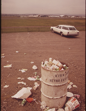 25. "Viewing" Site for Visitors at Portland Airport - And the View They Leave behind Them 05/1973. Photographer: David Falconer
